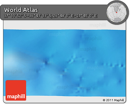 Shaded Relief 3D Map of the Area around 36° 56' 32" S, 27° 16' 29" E