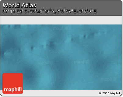 Satellite 3D Map of the Area around 36° 56' 32" S, 2° 37' 30" E