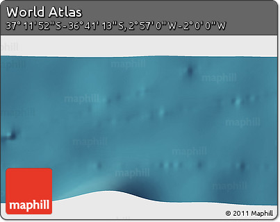 Satellite 3D Map of the Area around 36° 56' 32" S, 2° 28' 30" W