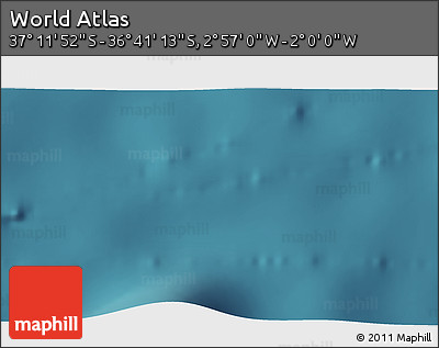 Satellite 3D Map of the Area around 36° 56' 32" S, 2° 28' 30" W