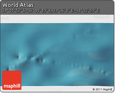 Satellite 3D Map of the Area around 36° 56' 32" S, 34° 4' 30" E