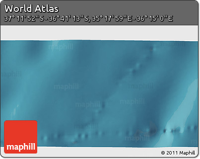 Satellite 3D Map of the Area around 36° 56' 32" S, 35° 46' 29" E