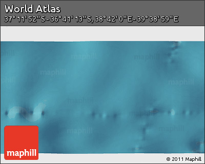 Satellite 3D Map of the Area around 36° 56' 32" S, 39° 10' 29" E