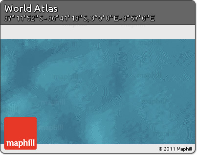 Satellite 3D Map of the Area around 36° 56' 32" S, 3° 28' 30" E