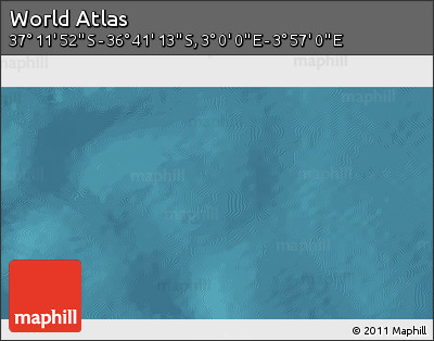 Satellite 3D Map of the Area around 36° 56' 32" S, 3° 28' 30" E