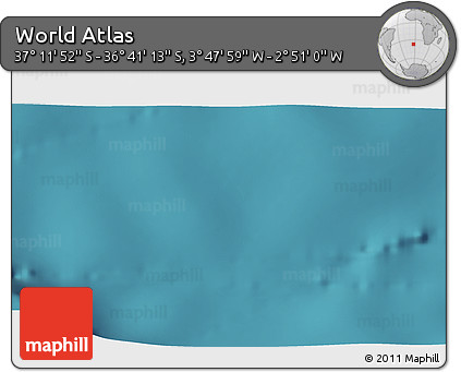 Satellite 3D Map of the Area around 36° 56' 32" S, 3° 19' 30" W