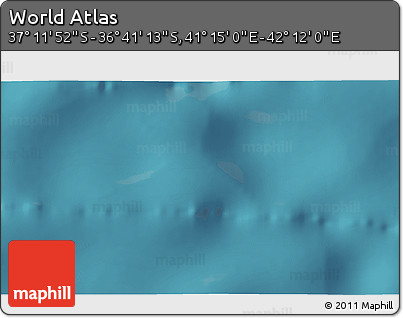 Satellite 3D Map of the Area around 36° 56' 32" S, 41° 43' 30" E