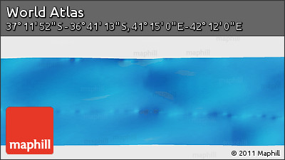 Physical Panoramic Map of the Area around 36° 56' 32" S, 41° 43' 30" E