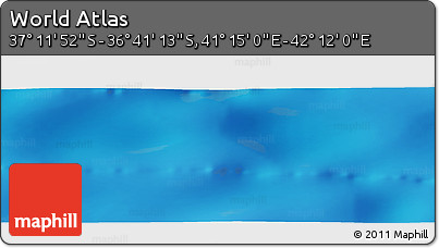 Physical Panoramic Map of the Area around 36° 56' 32" S, 41° 43' 30" E