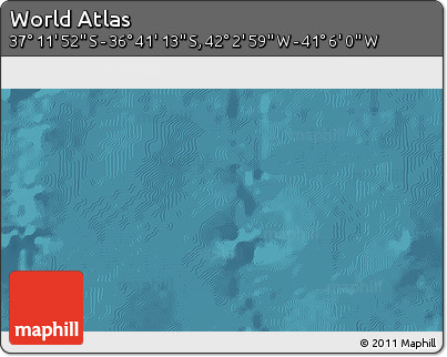 Satellite 3D Map of the Area around 36° 56' 32" S, 41° 34' 30" W