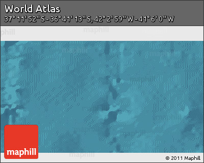 Satellite 3D Map of the Area around 36° 56' 32" S, 41° 34' 30" W