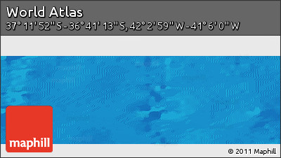 Physical Panoramic Map of the Area around 36° 56' 32" S, 41° 34' 30" W