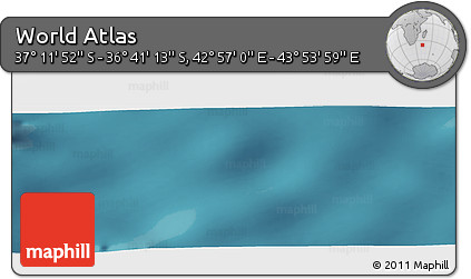 Satellite Panoramic Map of the Area around 36° 56' 32" S, 43° 25' 29" E