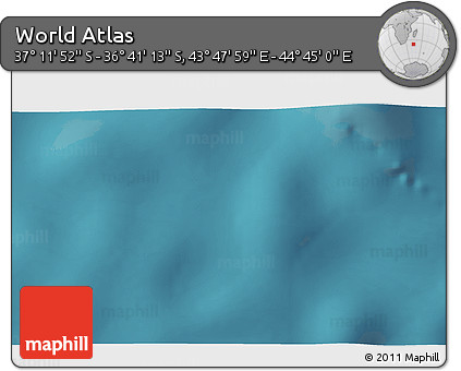 Satellite 3D Map of the Area around 36° 56' 32" S, 44° 16' 29" E