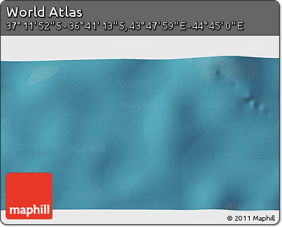 Satellite 3D Map of the Area around 36° 56' 32" S, 44° 16' 29" E