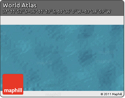 Satellite 3D Map of the Area around 36° 56' 32" S, 44° 7' 30" W