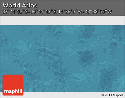 Satellite 3D Map of the Area around 36° 56' 32" S, 44° 7' 30" W