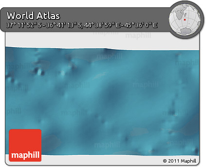 Satellite 3D Map of the Area around 36° 56' 32" S, 45° 7' 30" E