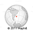 Outline Map of the Area around 36° 56' 32" S, 45° 49' 30" W, rectangular outline