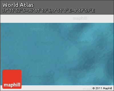 Satellite 3D Map of the Area around 36° 56' 32" S, 4° 19' 30" E