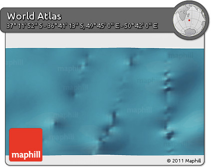 Satellite 3D Map of the Area around 36° 56' 32" S, 50° 13' 30" E