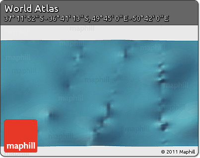 Satellite 3D Map of the Area around 36° 56' 32" S, 50° 13' 30" E