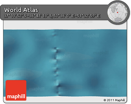 Satellite 3D Map of the Area around 36° 56' 32" S, 51° 4' 30" E