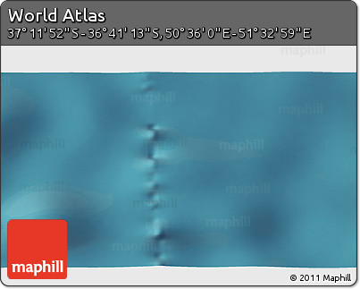 Satellite 3D Map of the Area around 36° 56' 32" S, 51° 4' 30" E