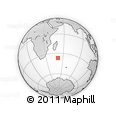 Outline Map of the Area around 36° 56' 32" S, 51° 4' 30" E, rectangular outline