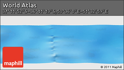 Physical Panoramic Map of the Area around 36° 56' 32" S, 51° 4' 30" E