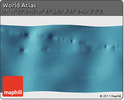Satellite 3D Map of the Area around 36° 56' 32" S, 53° 37' 30" E