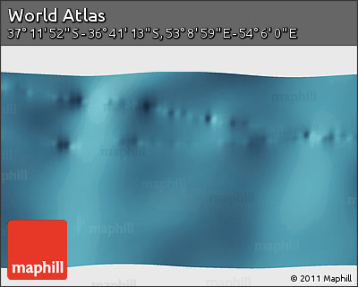 Satellite 3D Map of the Area around 36° 56' 32" S, 53° 37' 30" E