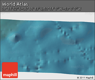Satellite 3D Map of the Area around 36° 56' 32" S, 53° 28' 30" W