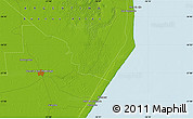 Physical Map of the area around 36° 56' 32" S, 56° 52' 30" W