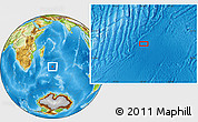 Physical Location Map of the area around 36° 56' 32" S, 58° 43' 30" E