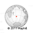Outline Map of the Area around 36° 56' 32" S, 63° 49' 30" E, rectangular outline
