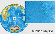 Physical Location Map of the area around 36° 56' 32" S, 70° 37' 30" E
