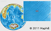 Physical Location Map of the area around 36° 56' 32" S, 71° 28' 29" E