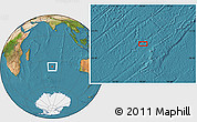 Satellite Location Map of the area around 36° 56' 32" S, 76° 34' 29" E