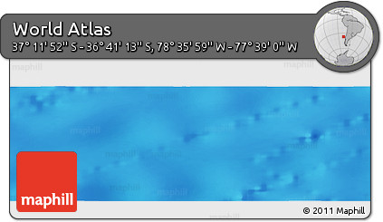 Physical Panoramic Map of the Area around 36° 56' 32" S, 78° 7' 30" W