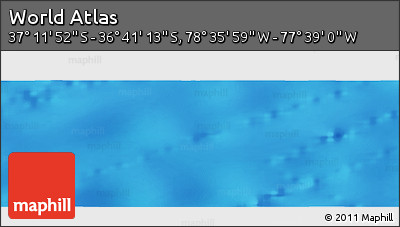 Physical Panoramic Map of the Area around 36° 56' 32" S, 78° 7' 30" W