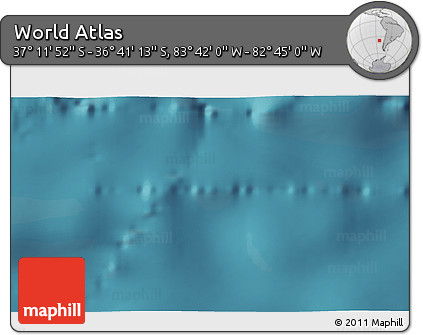 Satellite 3D Map of the Area around 36° 56' 32" S, 83° 13' 29" W