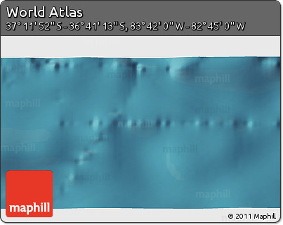 Satellite 3D Map of the Area around 36° 56' 32" S, 83° 13' 29" W