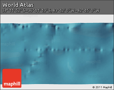 Satellite 3D Map of the Area around 36° 56' 32" S, 83° 13' 29" W