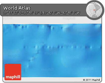 Shaded Relief 3D Map of the Area around 36° 56' 32" S, 83° 13' 29" W