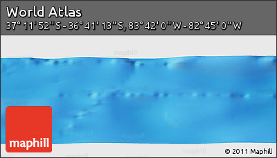 Physical Panoramic Map of the Area around 36° 56' 32" S, 83° 13' 29" W