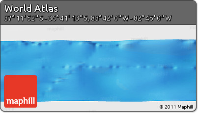 Physical Panoramic Map of the Area around 36° 56' 32" S, 83° 13' 29" W