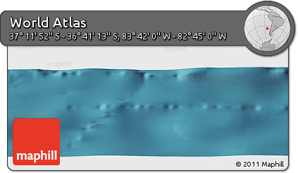 Satellite Panoramic Map of the Area around 36° 56' 32" S, 83° 13' 29" W