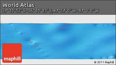 Physical Panoramic Map of the Area around 36° 56' 32" S, 87° 28' 29" W
