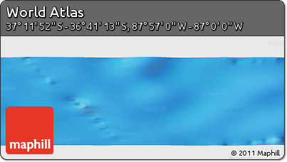 Physical Panoramic Map of the Area around 36° 56' 32" S, 87° 28' 29" W